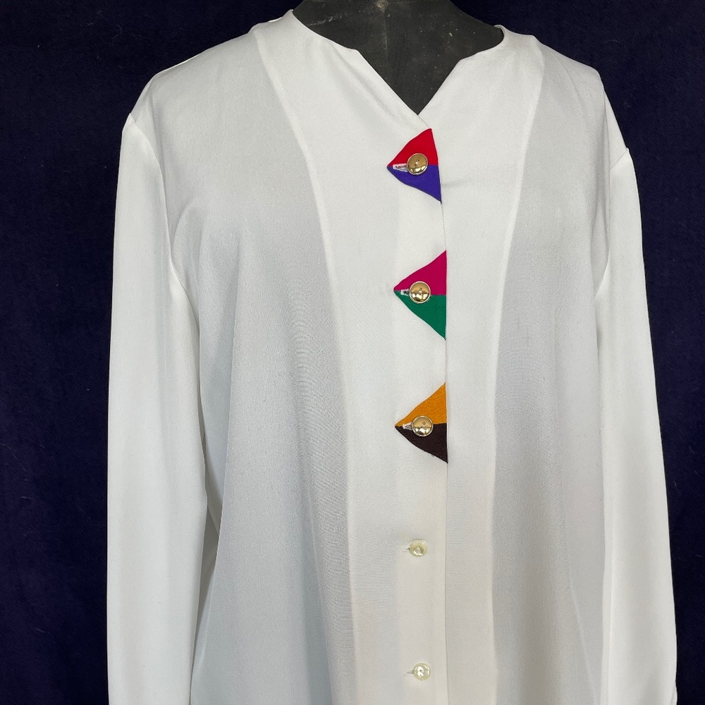 SIMON CHANG BLOUSE SIZE:12